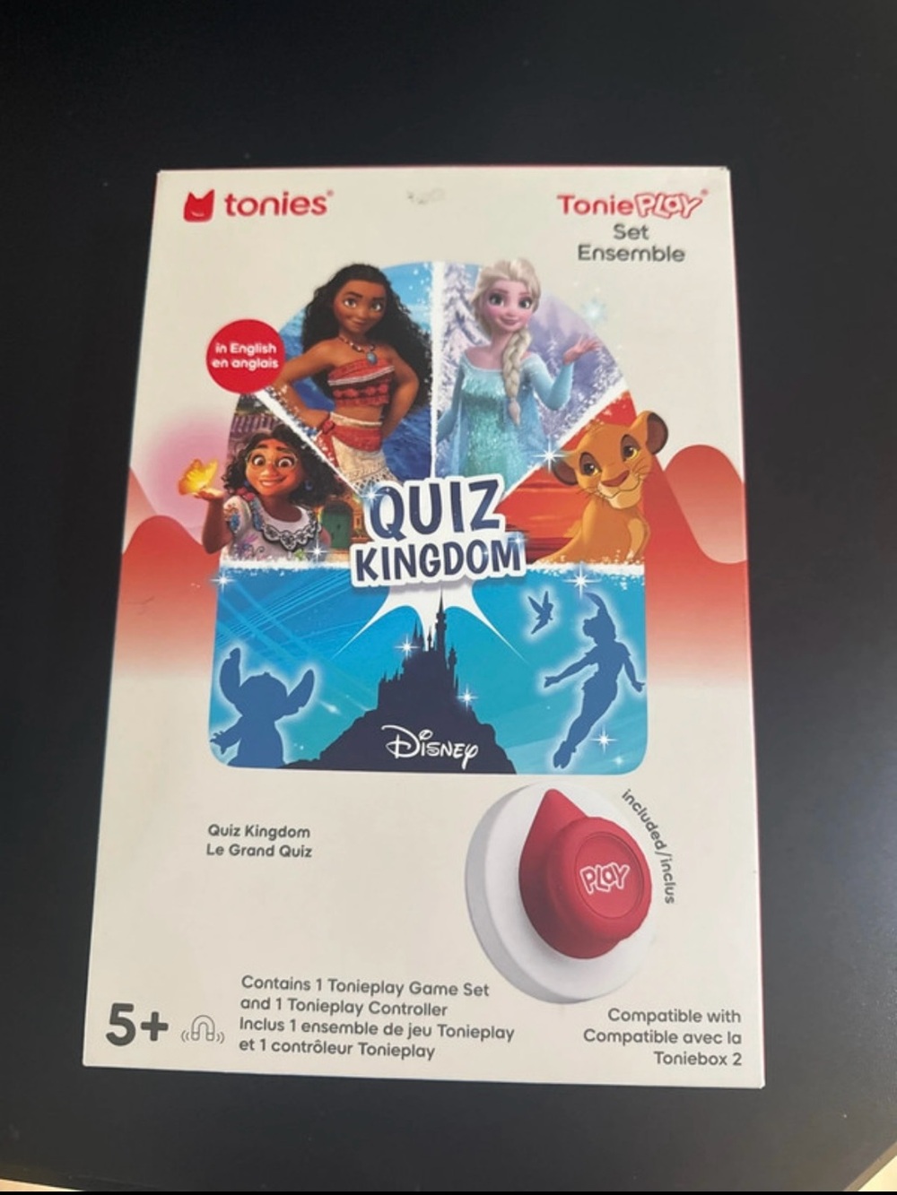 Tonies Disney Quiz Kingdom ToniePlay Set with Red Controller
